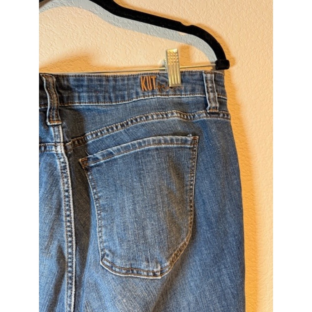 Kut from the Kloth Women Blue Straight Leg Jeans KP799GG1R 14W Medium Wash Denim - Picture 7 of 10